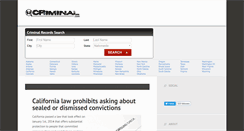 Desktop Screenshot of criminal.com